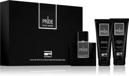 Pride Rue Broca Pour Homme Gift Set(EDP 100ML+Shower Gel 100ML+Aftaershave Balam 100ML)Men